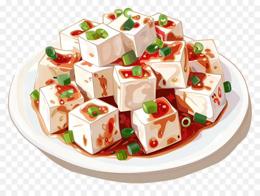 Mapo Tofu，Kızarmış Tofu PNG