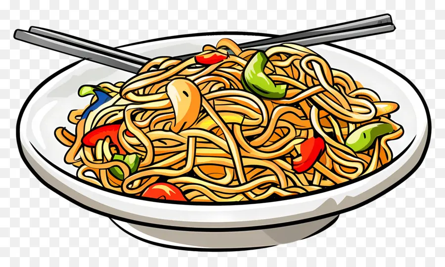 Chow Mein，Erişte PNG