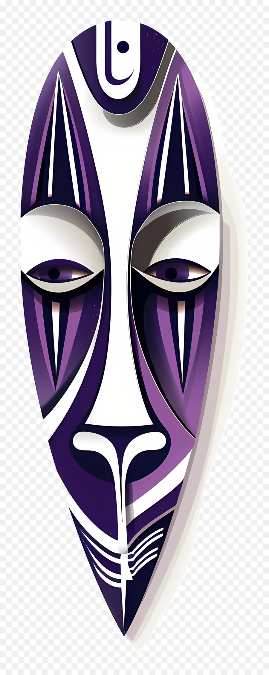 Kabile Maskesi，Mor Maske PNG