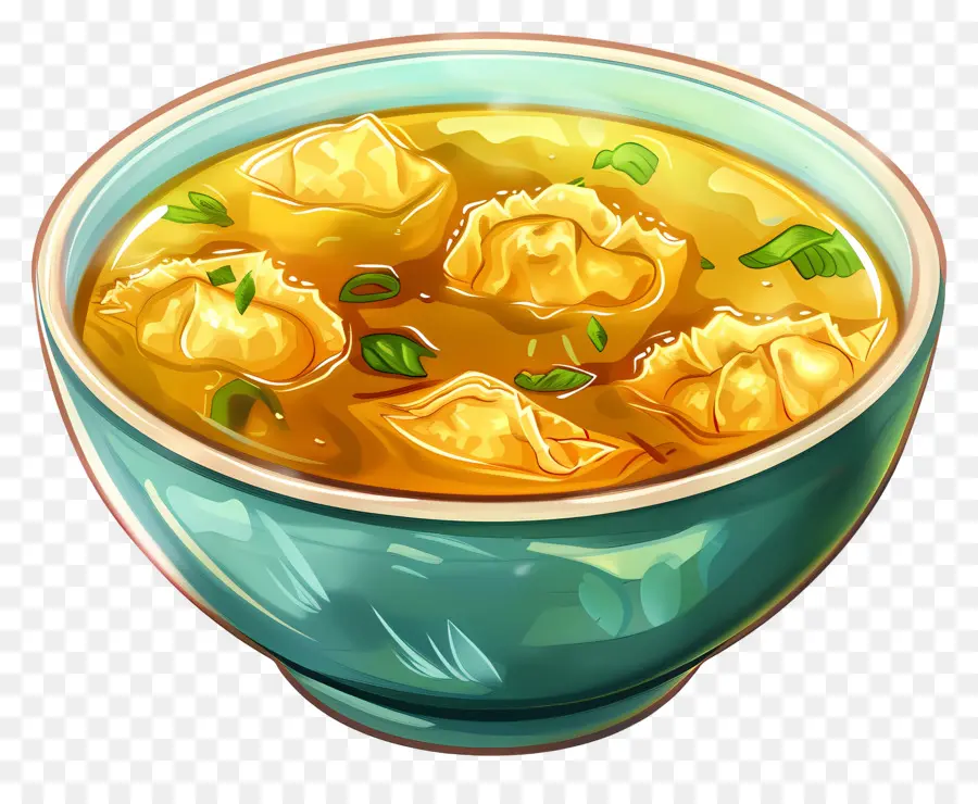 Wonton çorbası，Çorba Kasesi PNG