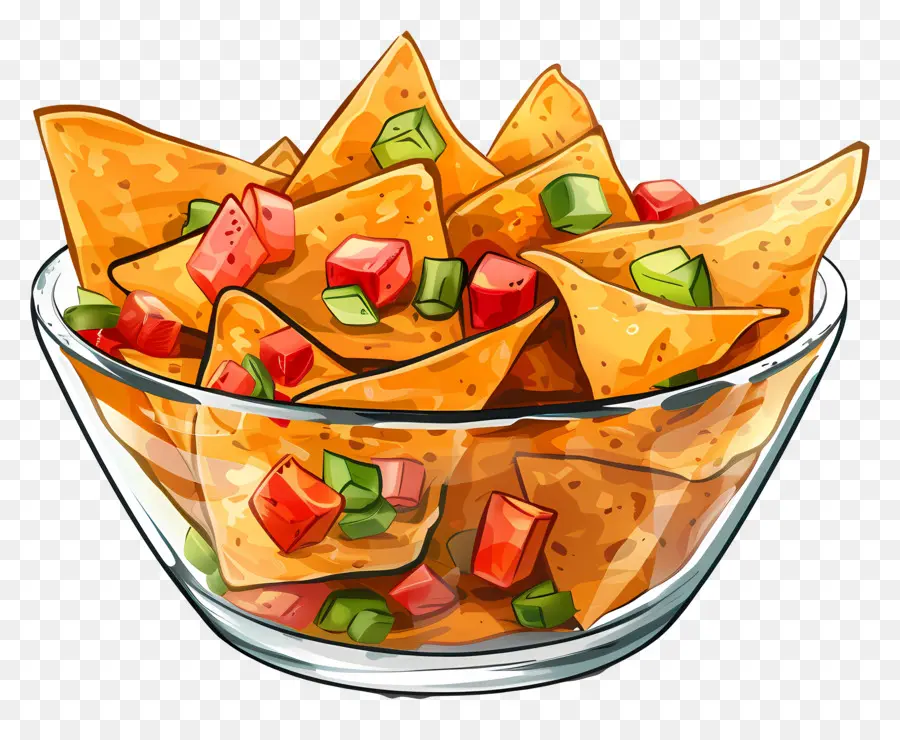 Bir Kase Nachos，Nacho PNG