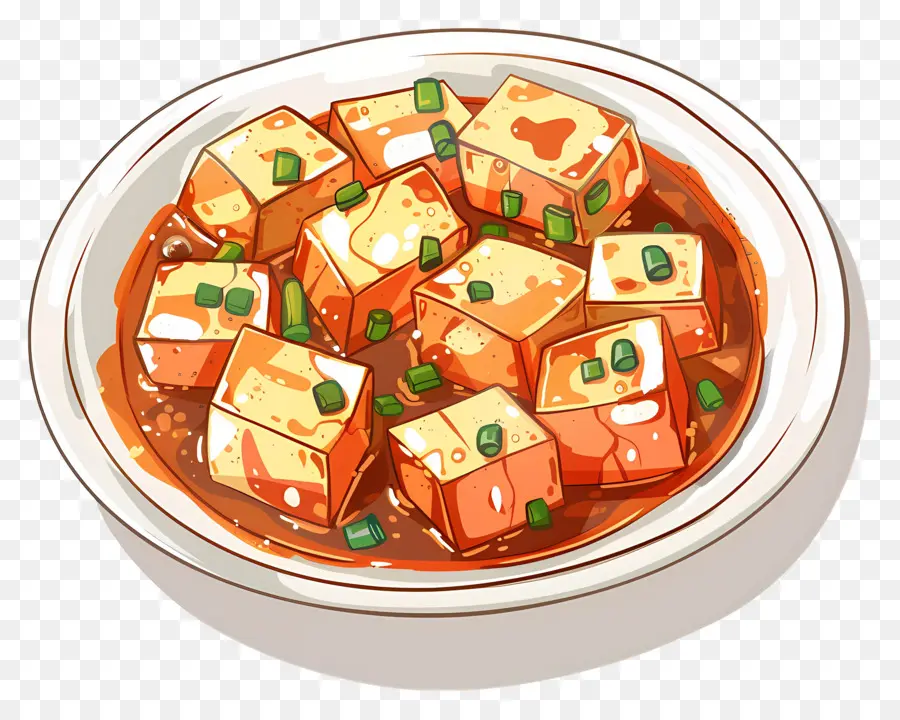 Mapo Tofu，Kızarmış Tofu PNG