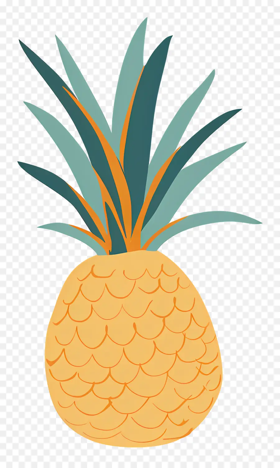 Ananas，Tropikal Meyve PNG