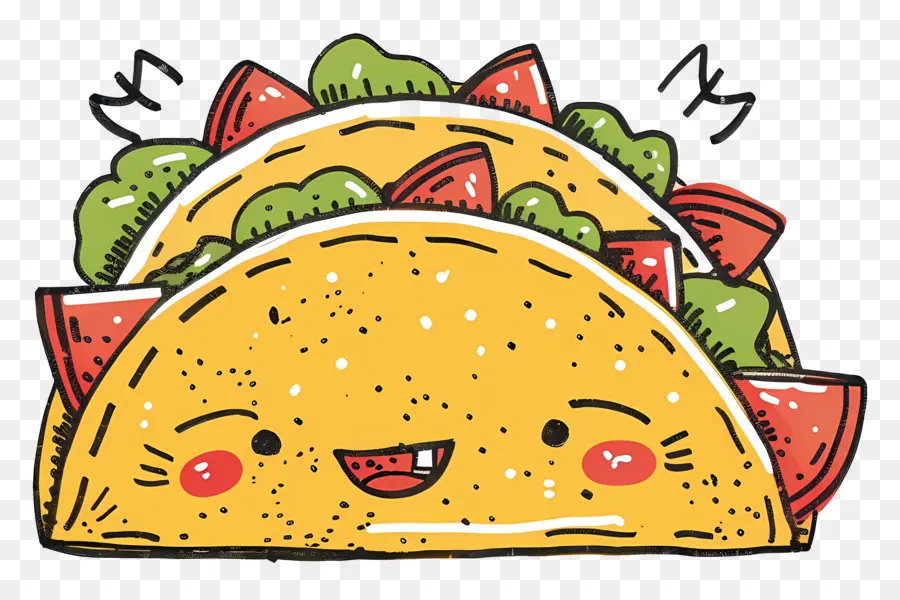 Taco，Gülümseyen Tacolar PNG