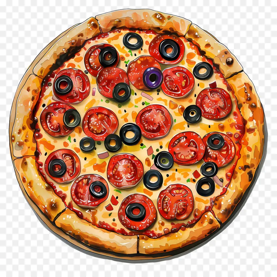 Pizza，Pepperoni PNG