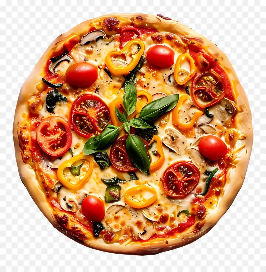 Vegan Pizza，Pizza PNG