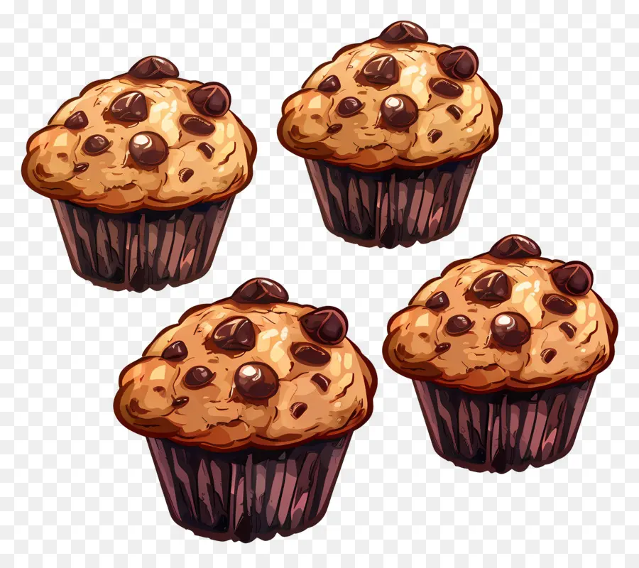 Kekler，Çikolatalı Muffinler PNG