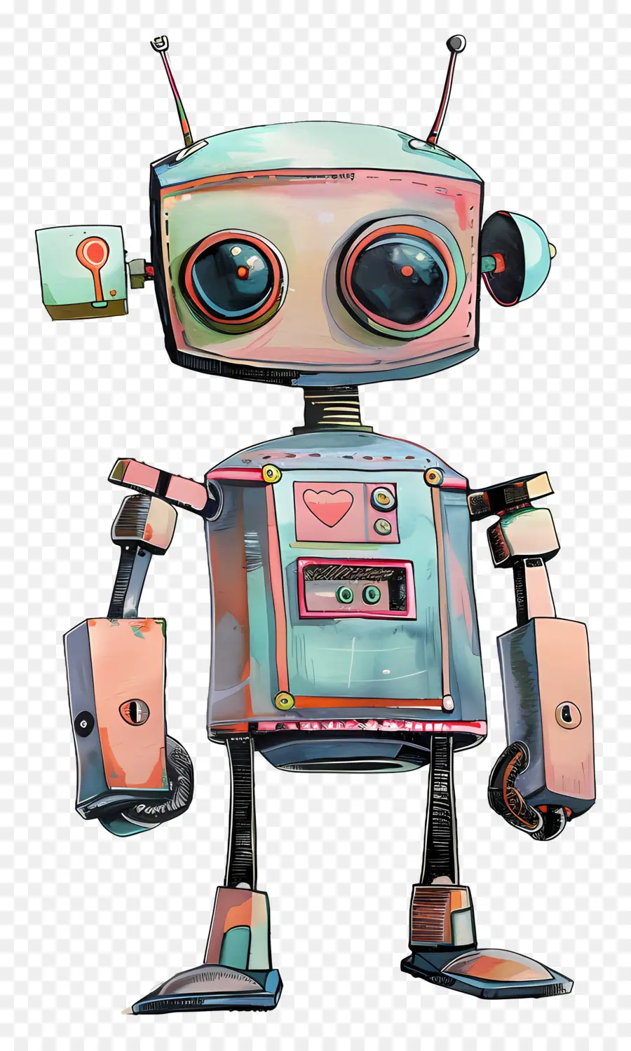 Karikatür Robotu，Robot PNG