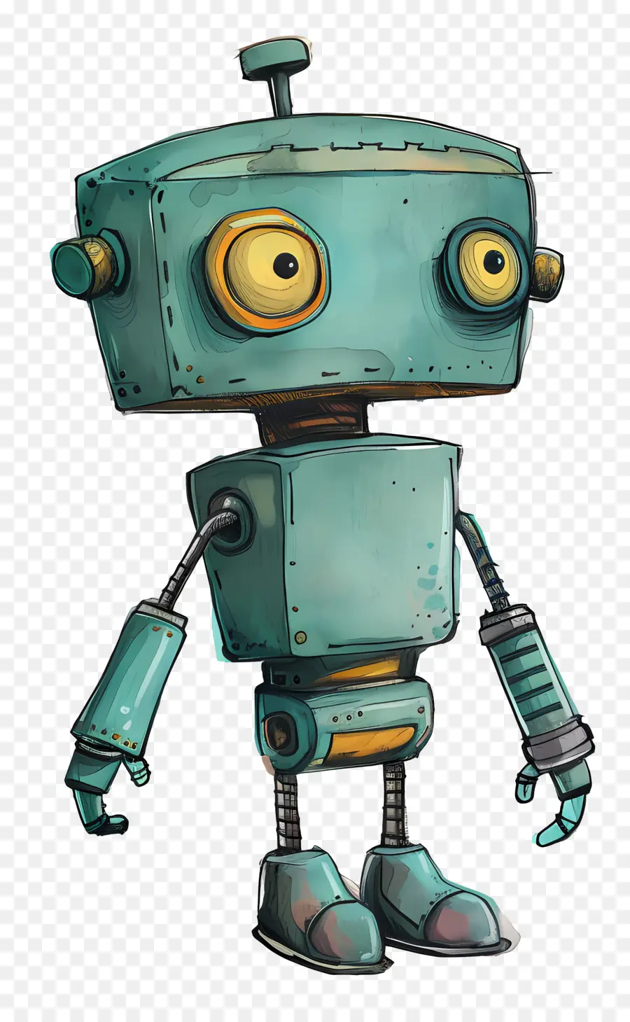 Karikatür Robotu，Robot PNG