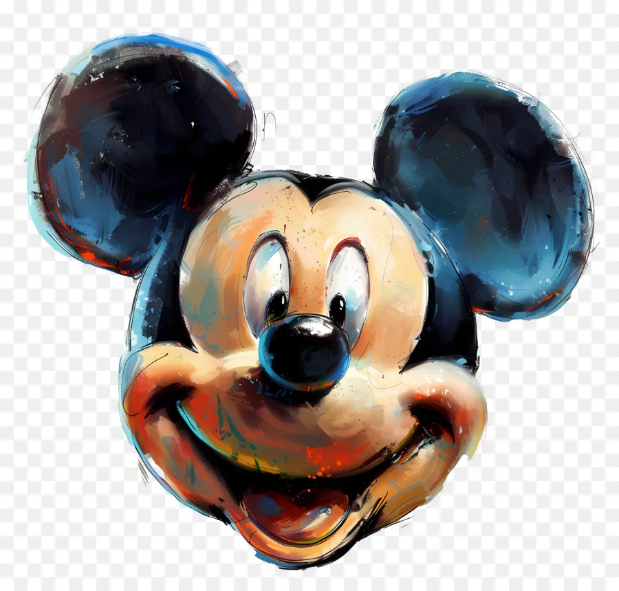 Mickey Fare Kafası，Miki Fare PNG