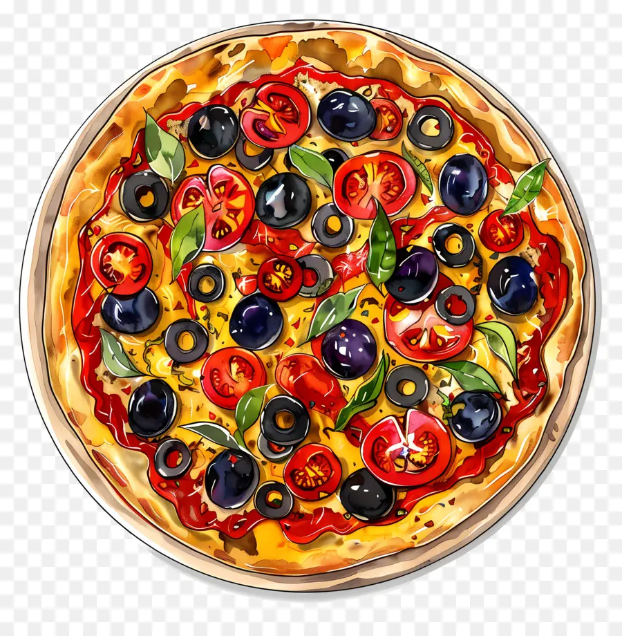 Vegan Pizza，Pizza PNG