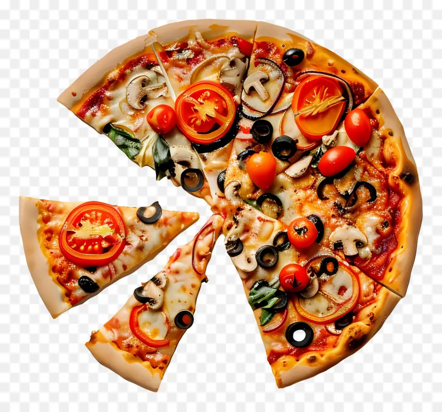 Vegan Pizza，Pizza PNG