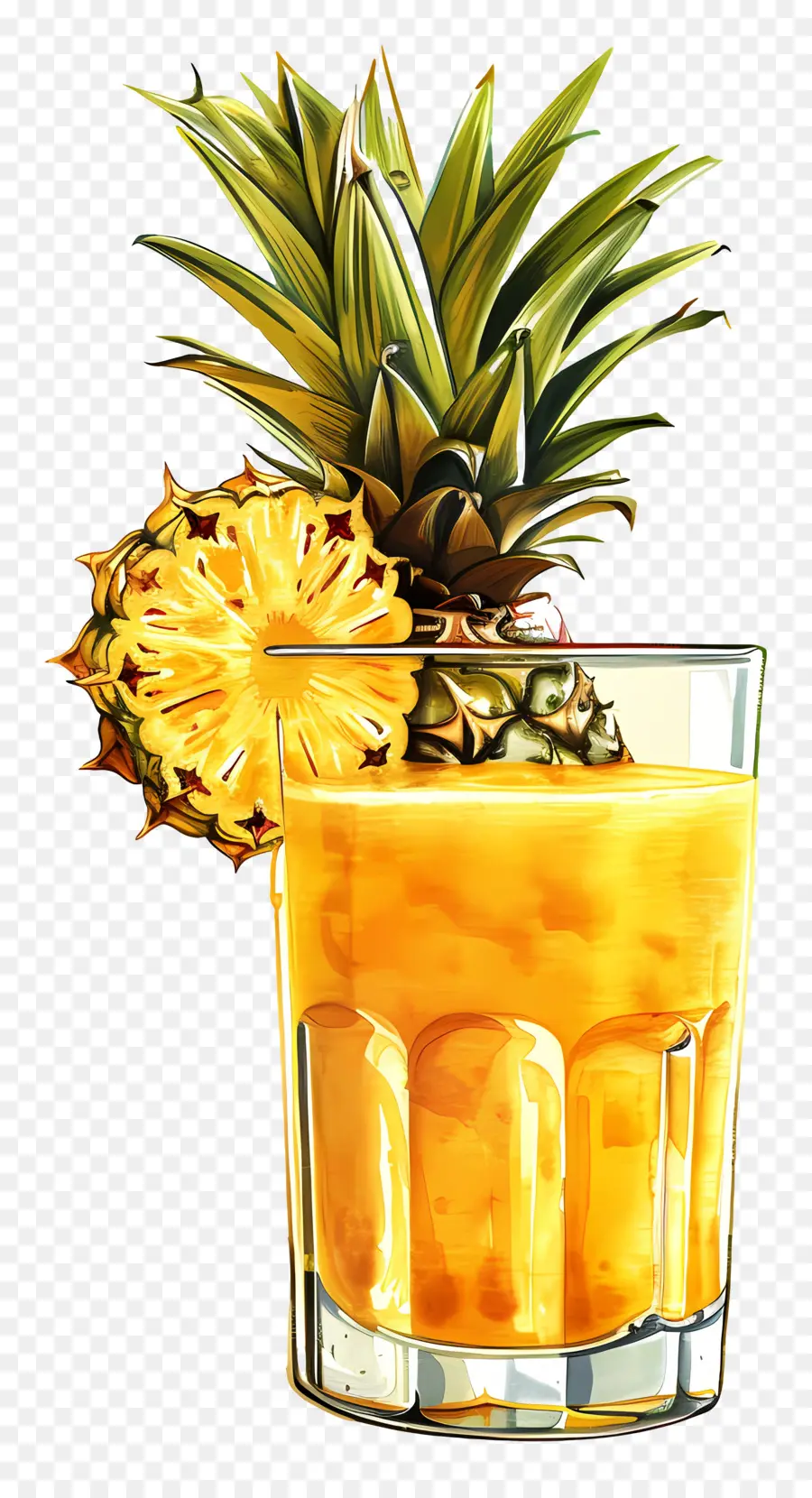 Ananas Suyu，Ananaslı İçecek PNG