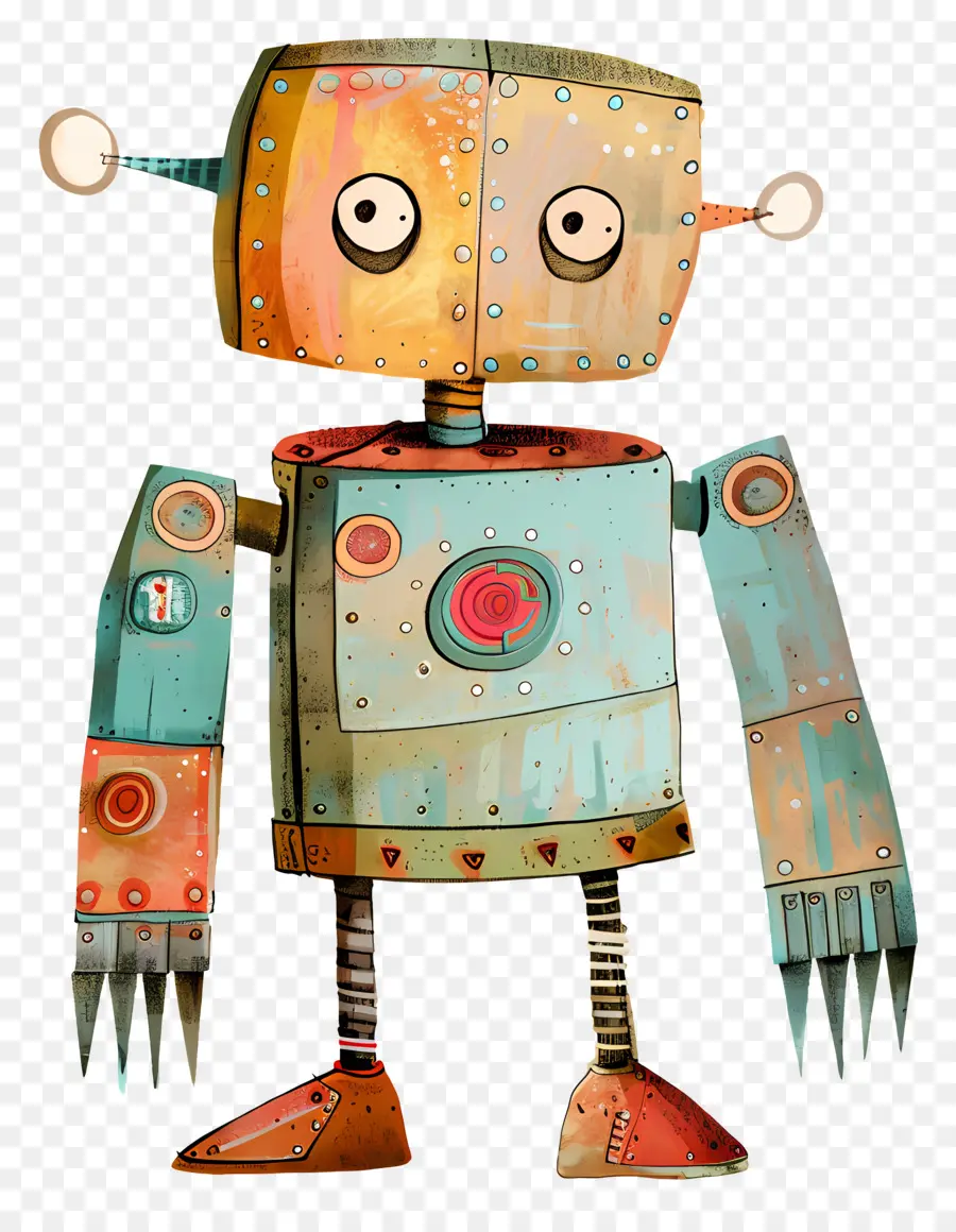 Karikatür Robotu，Robot PNG