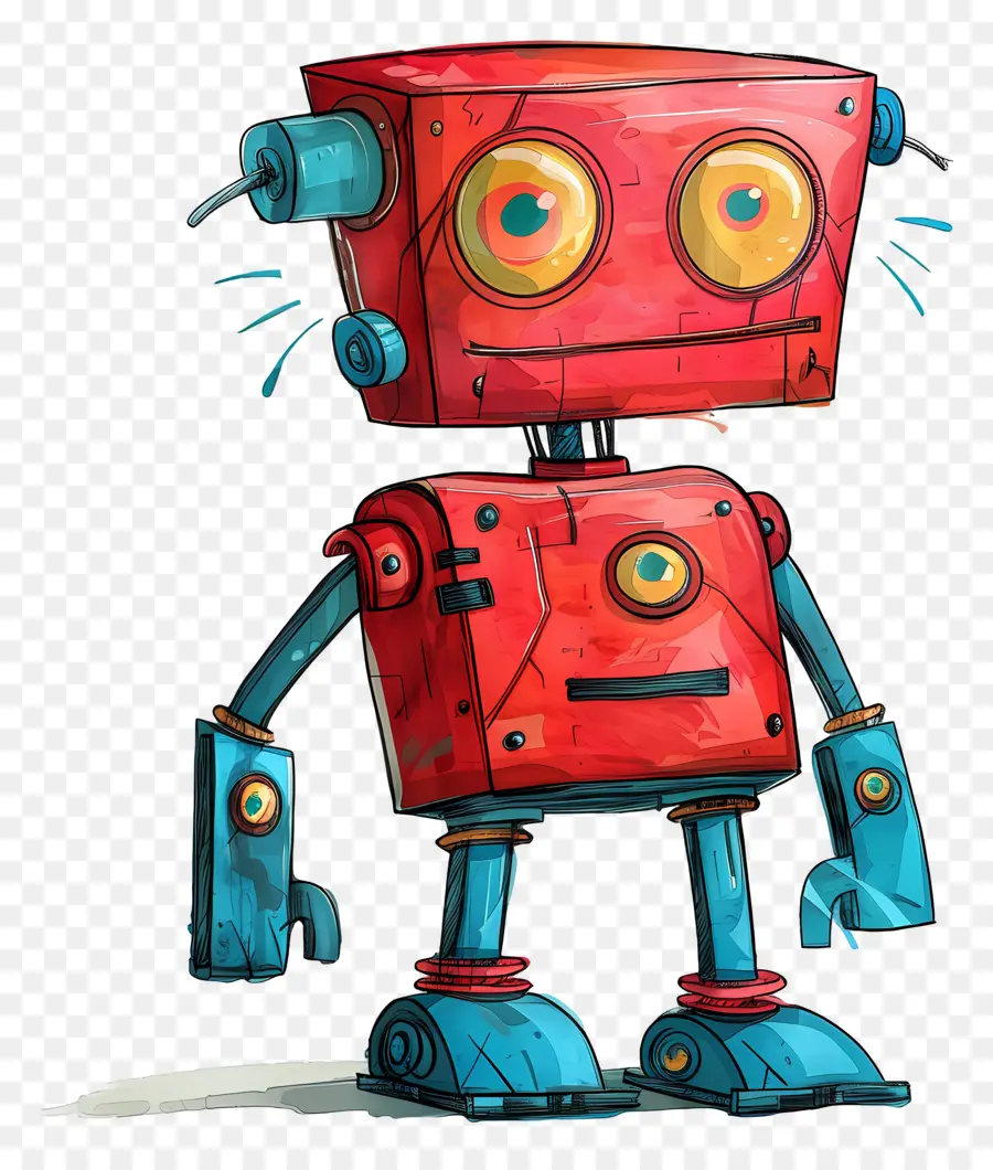 Karikatür Robotu，Robot PNG