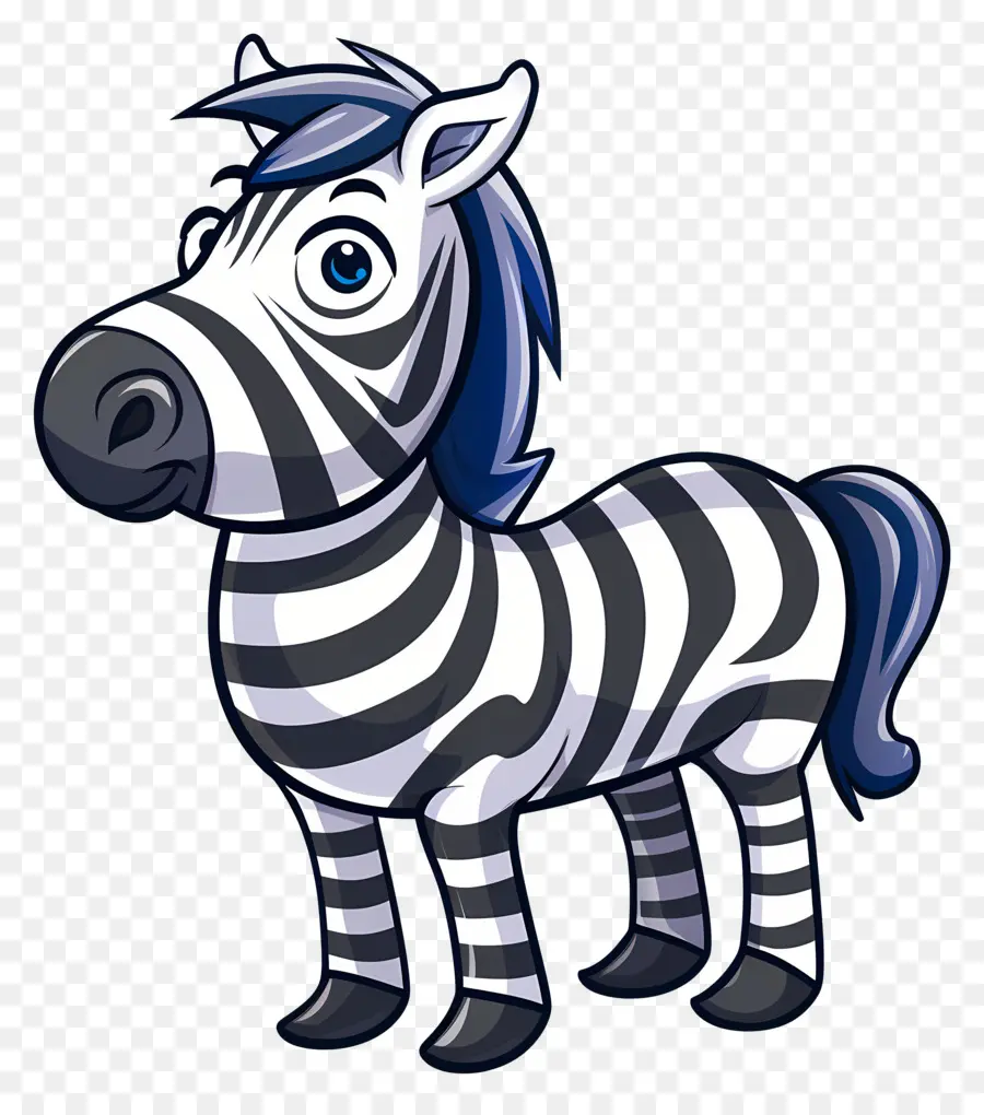 Karikatür Zebra，Çizgili PNG