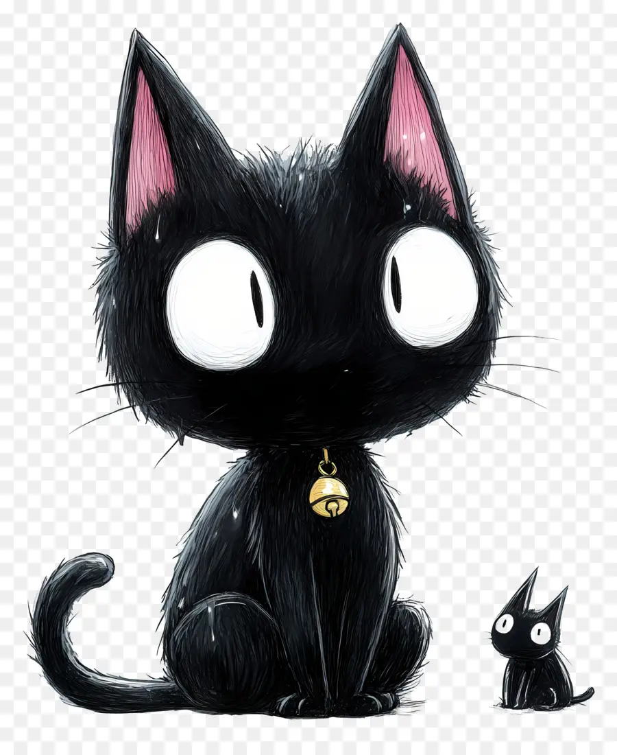 Kuromi，Kara Kedi PNG