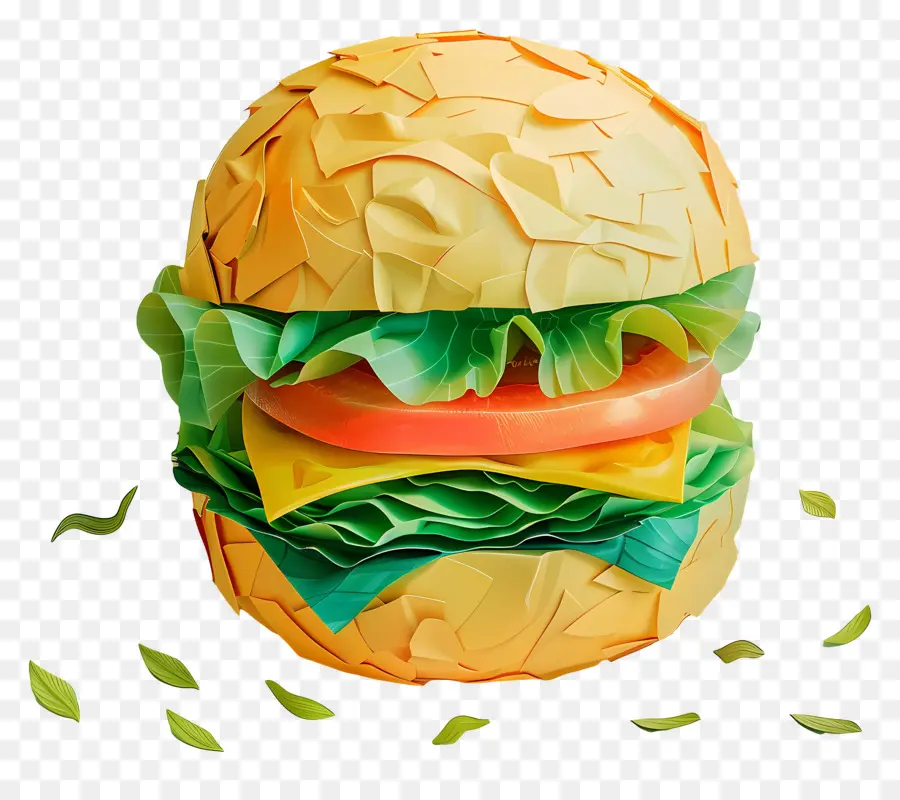 Hamburger，Kağıt Burger PNG