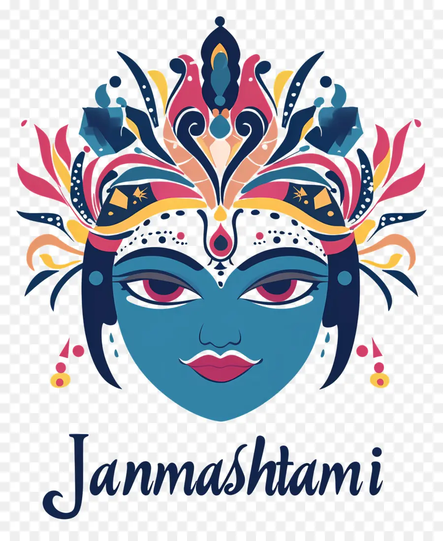 Janmashtami，Janmashtami Yüz Sanatı PNG