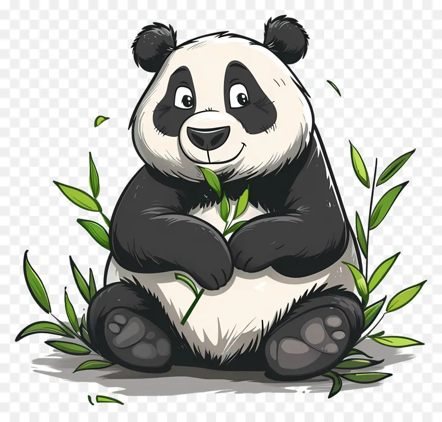 Karikatür Panda，Panda PNG