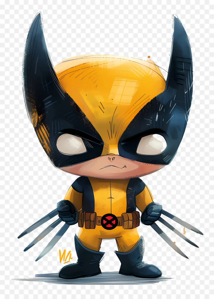 Wolverine，Chibi Wolverine PNG