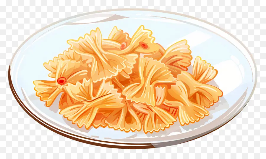 Karikatür Makarna，Farfalle Makarna PNG