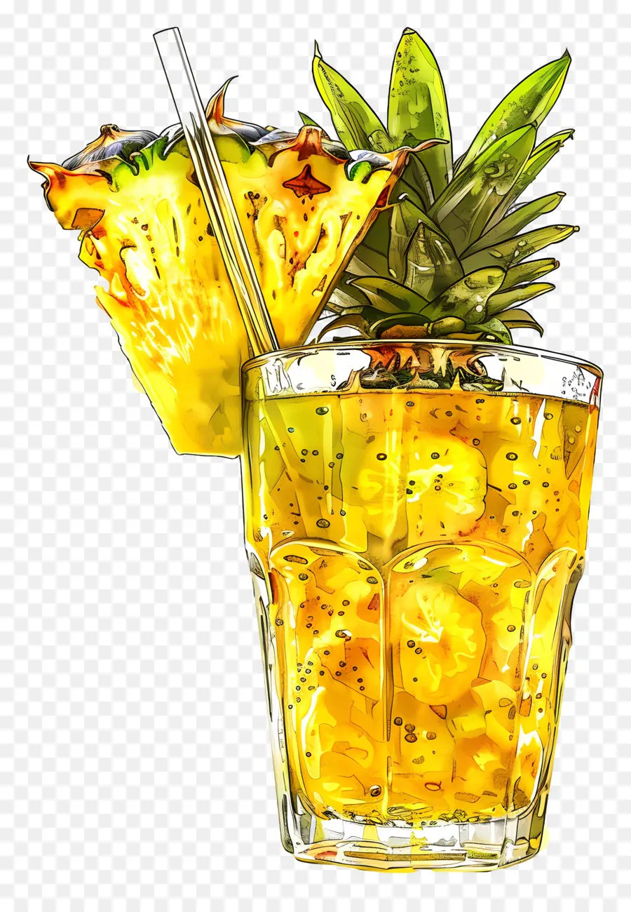 Ananas Suyu，Ananaslı İçecek PNG