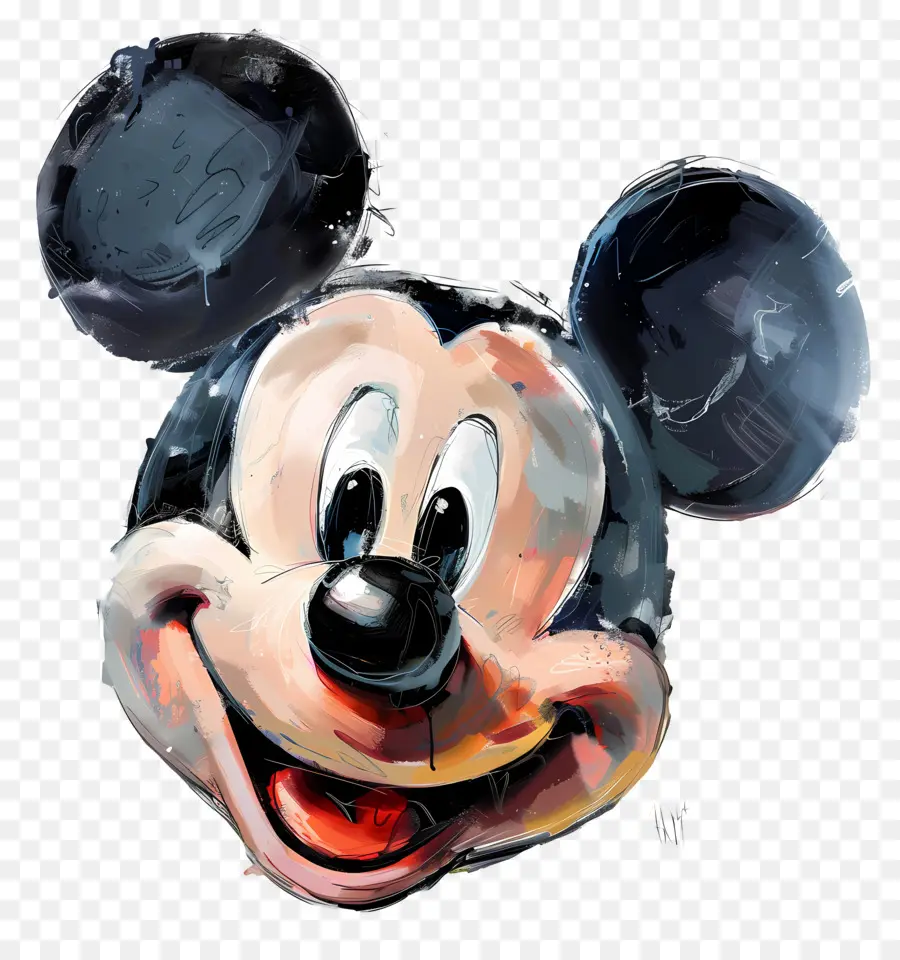 Mickey Fare Kafası，Miki Fare PNG