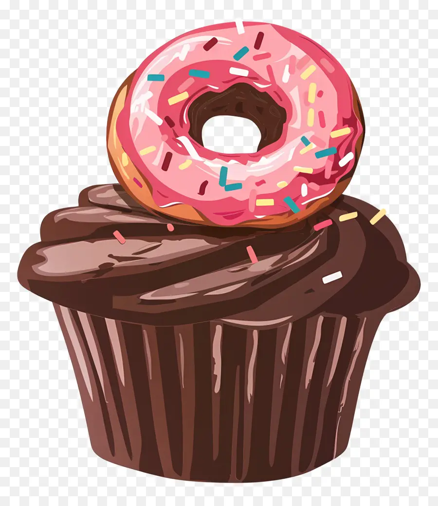 Çikolatalı Kek，Cupcake Ve Donut PNG