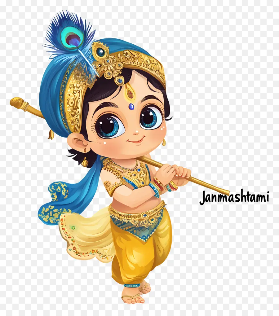 Janmashtami，Karikatür Krishna PNG