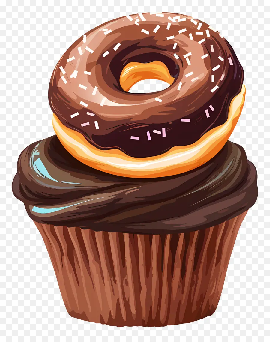 Çikolatalı Kek，Cupcake Ve Donut PNG