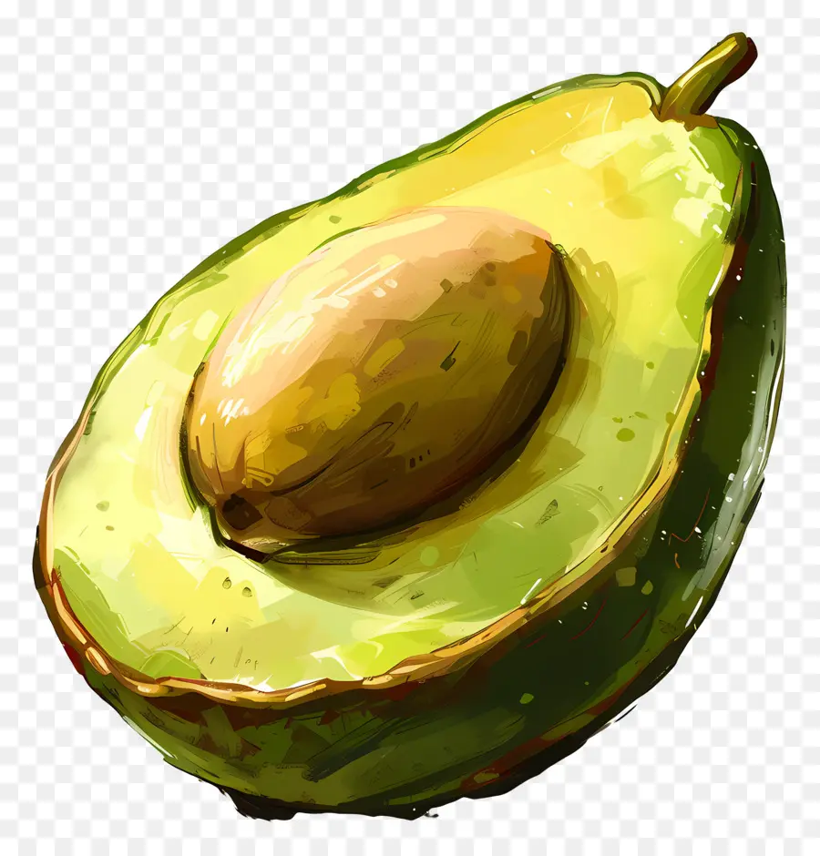 Avokado，Yeşil PNG