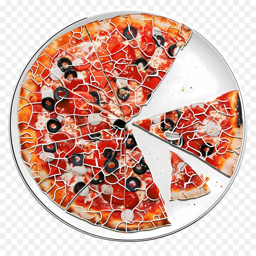 Pizza Tabağı，Kırık Pizza PNG