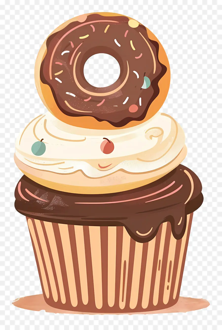 Çikolatalı Kek，Cupcake Ve Donut PNG