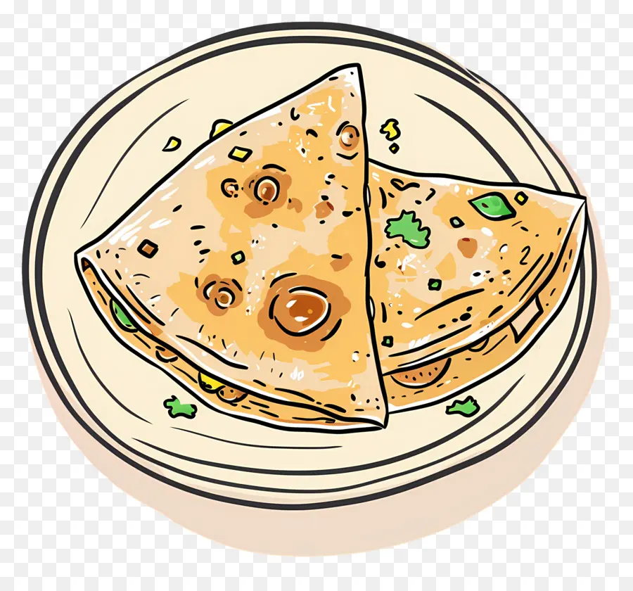 Aloo Paratha，Doldurulmuş Paratha PNG