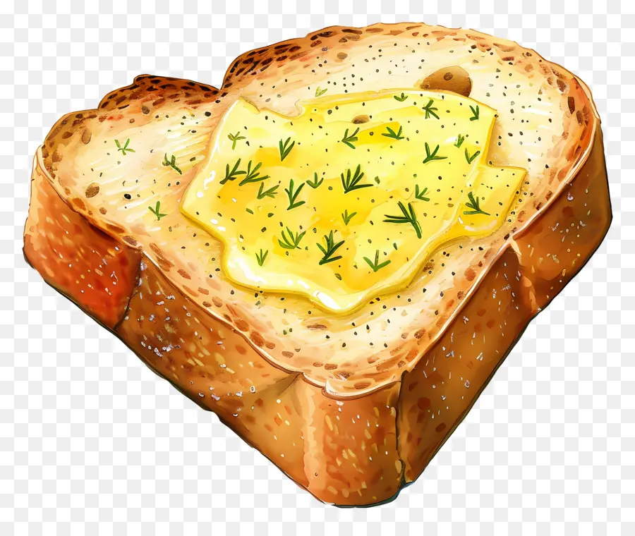 Sarımsaklı Ekmek，Tereyağlı Tost PNG