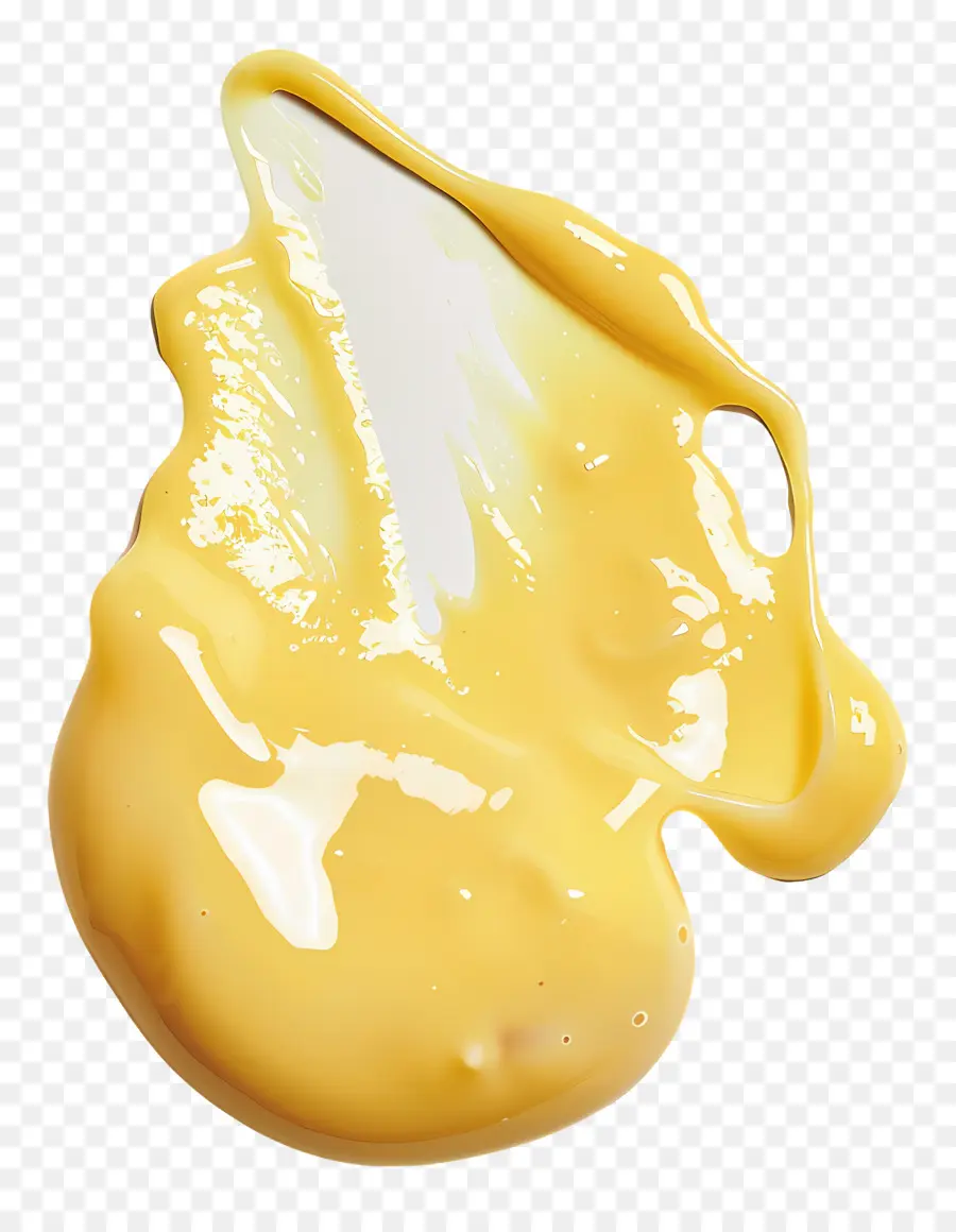 Hollandaise Sosu，Sarı Boya Sıçraması PNG