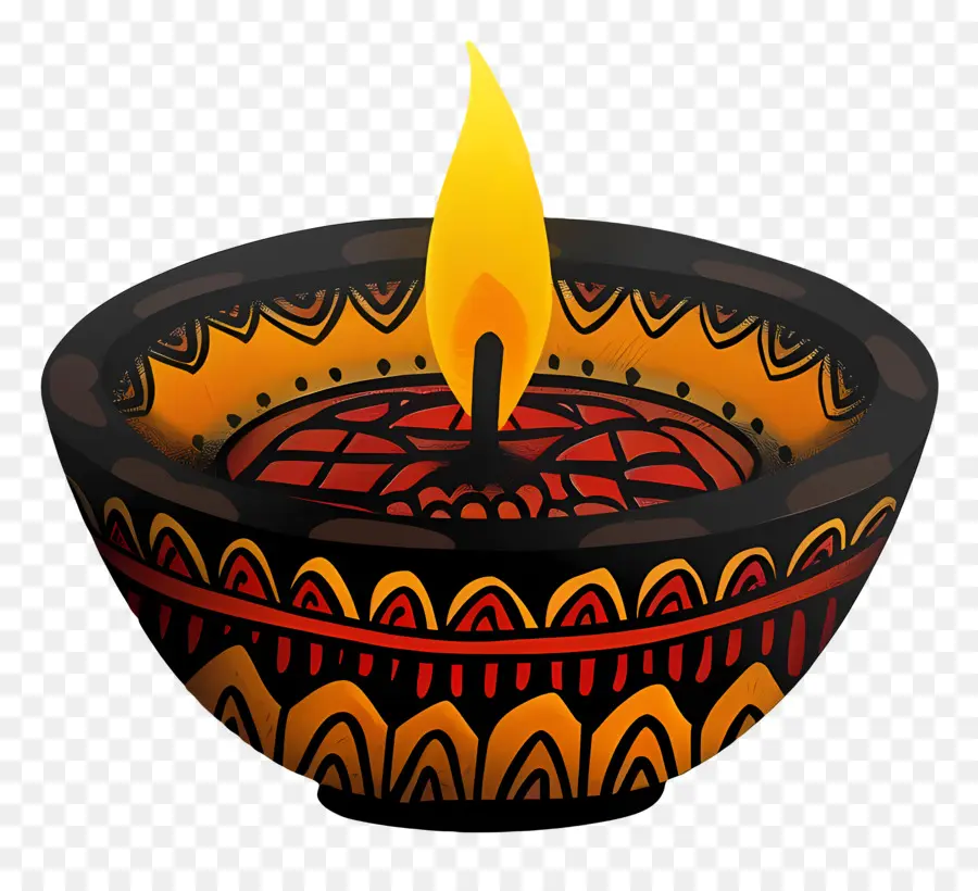 Diwali Lamba，Dekoratif Yağ Lambası PNG