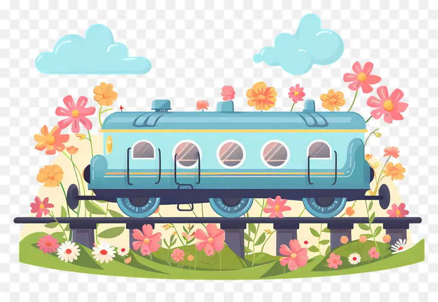 Karikatür Tren，Tren PNG