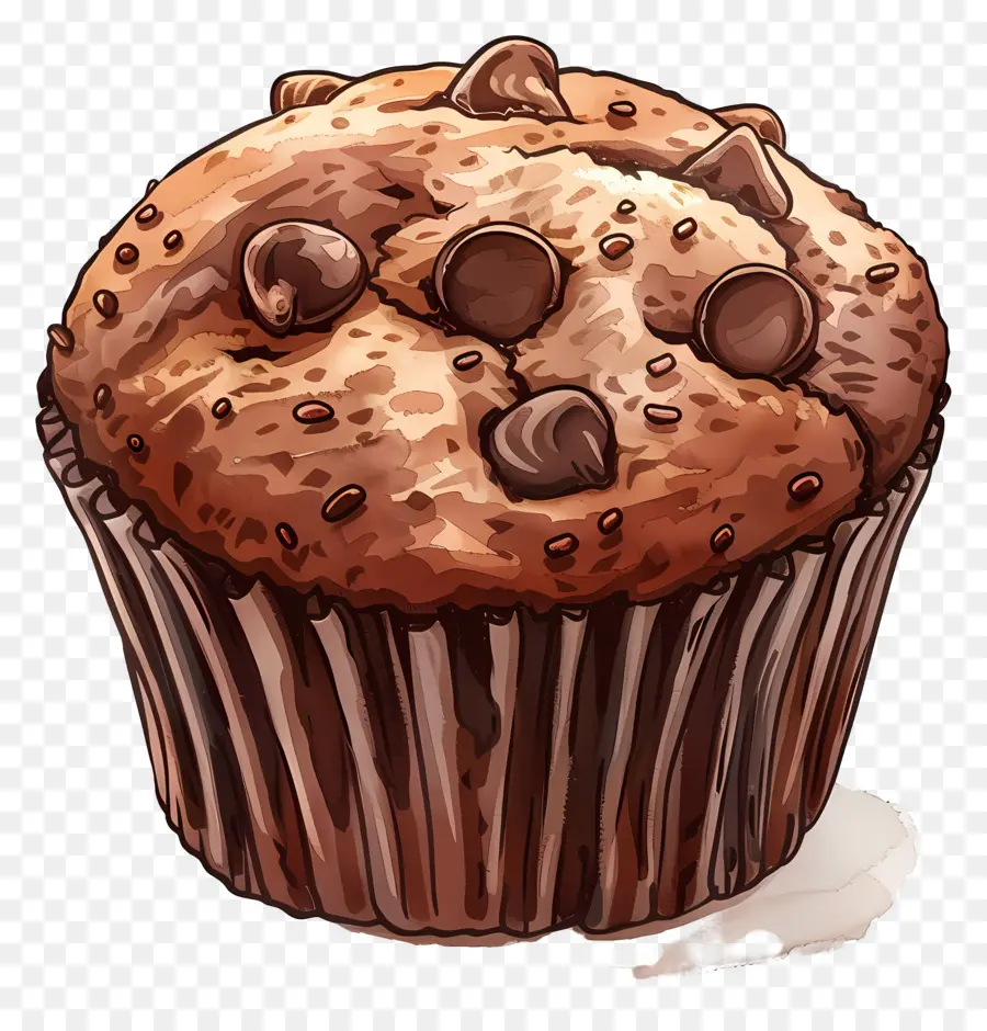 Çift Çikolatalı Muffin，çikolatalı Kek PNG