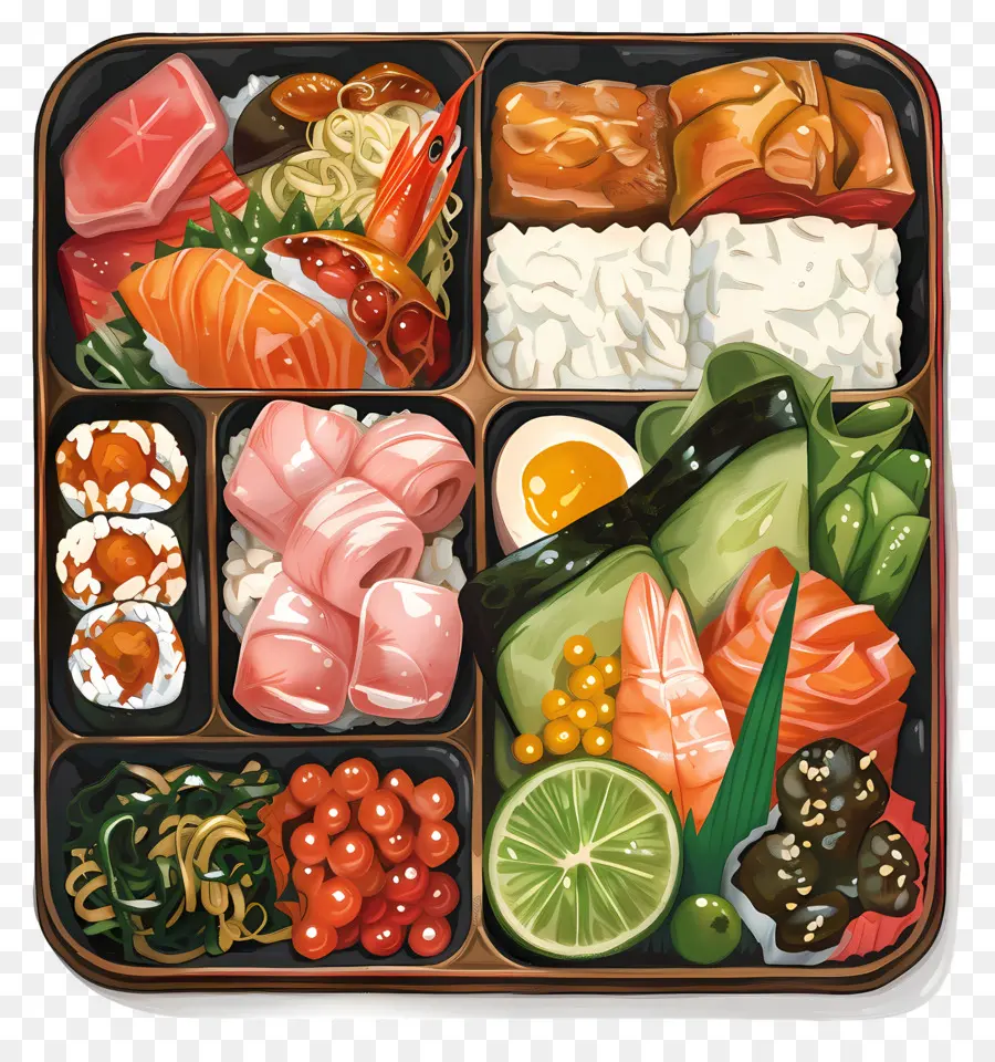 Bento，Suşi Bento Kutusu PNG