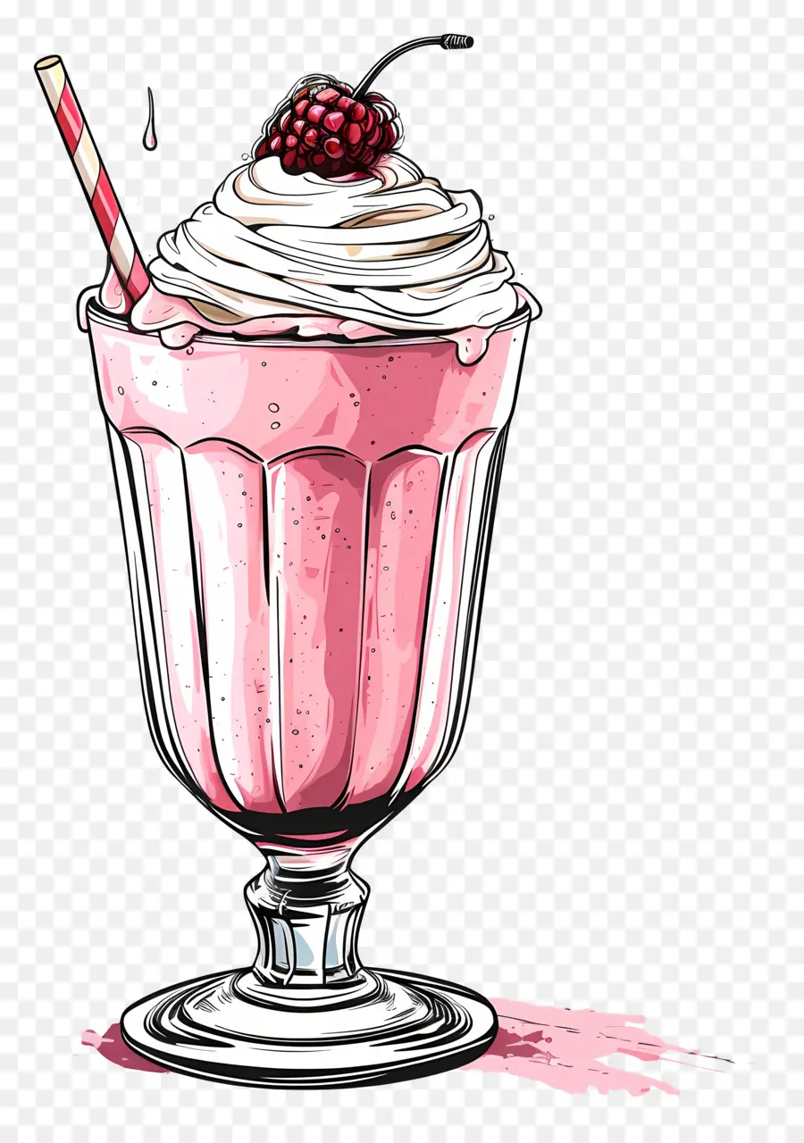 Milkshake，Pembe Milkshake PNG