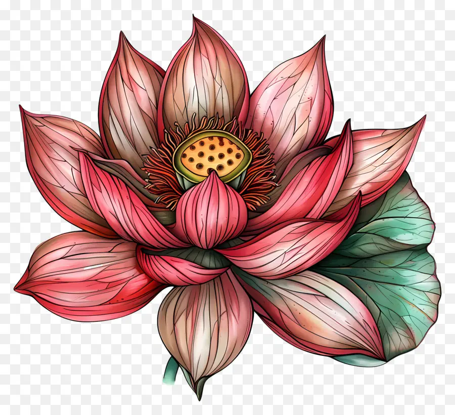 Nilüfer Çiçeği，Pembe Lotus PNG