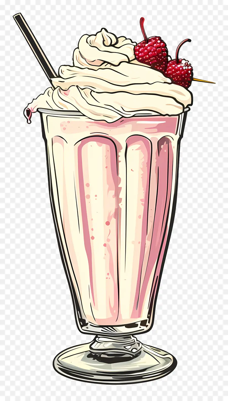 Aromalı Süt，Pembe Milkshake PNG