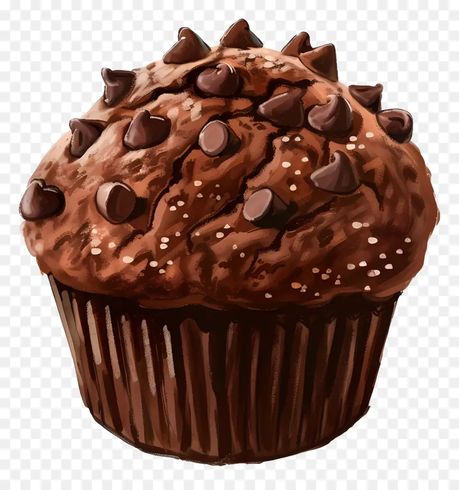 Çift Çikolatalı Muffin，çikolatalı Kek PNG