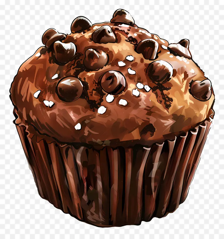 Çift Çikolatalı Muffin，çikolatalı Kek PNG