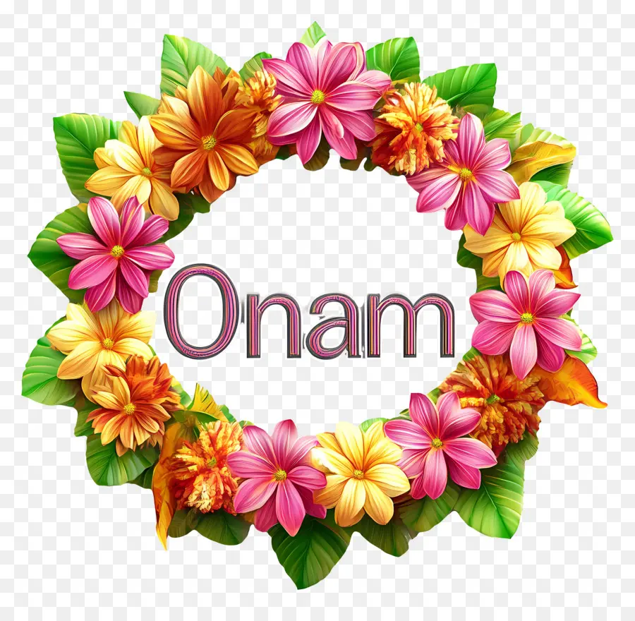 Onam，Onam Çiçek Çelengi PNG