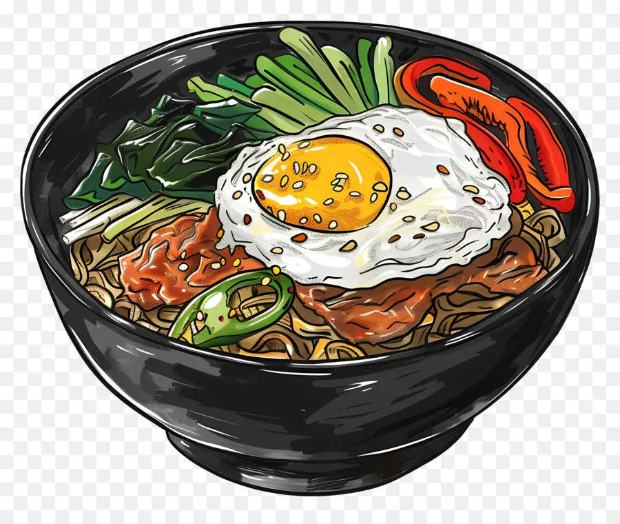 Korece Bibimbap，Bibimbap PNG