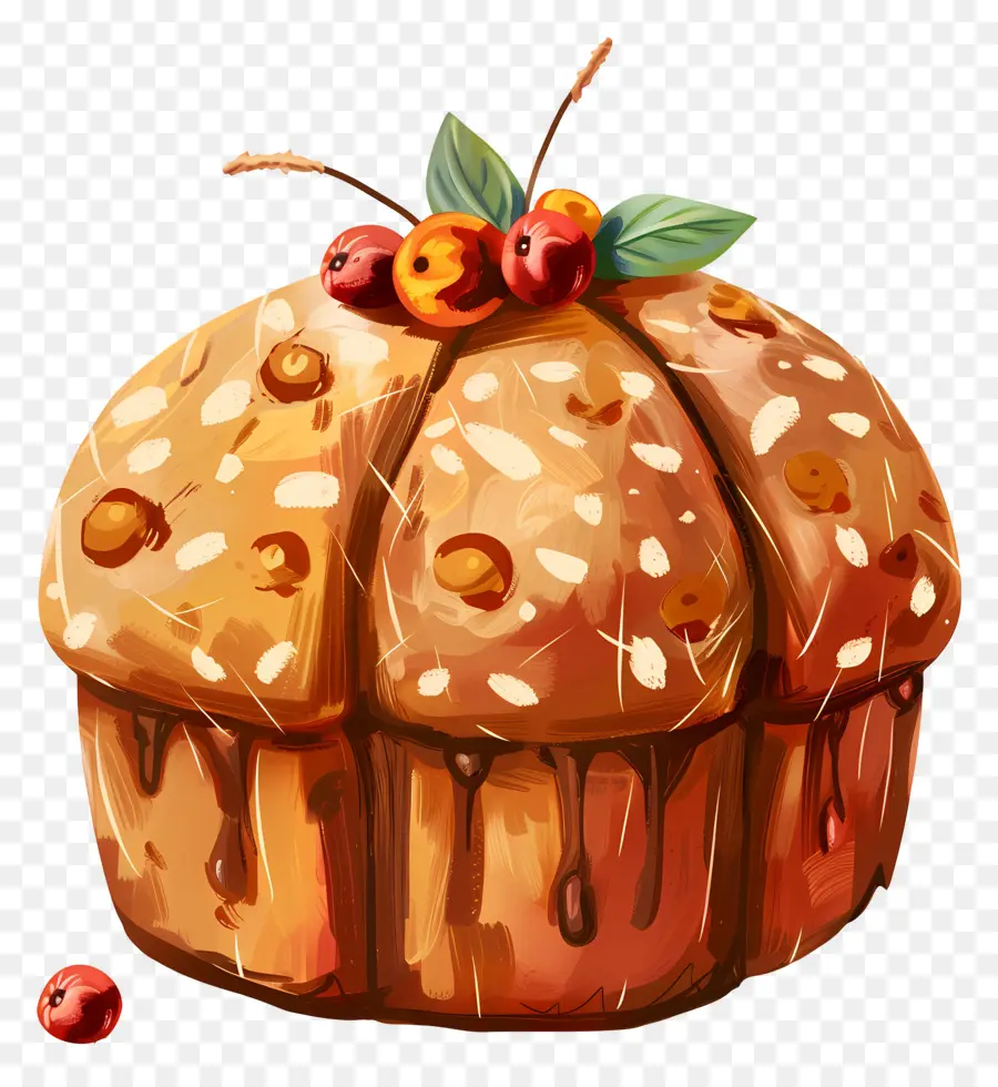 Panettone，Meyveli Kek PNG