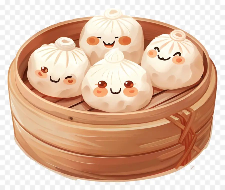 Dimsum，Buharda Pişirilmiş Çörekler PNG